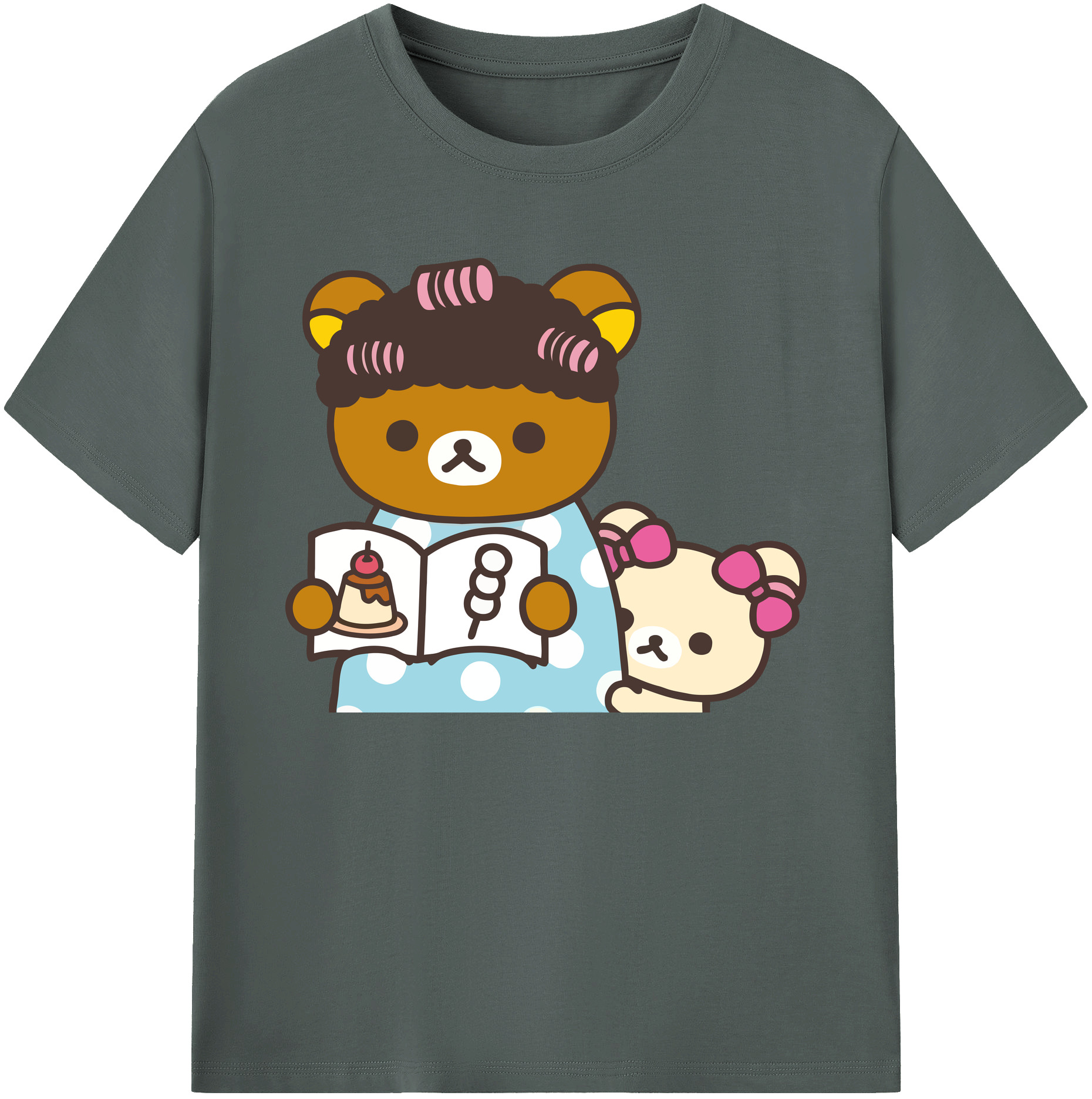 （画像用） リラックマ リラックマ キイロイトリ Rilakkuma Korilakkuma Kiiroitori 綿100％ メンズ半袖Tシャツ｜肌触りやわらか＆通気性